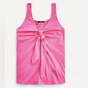 J. Crew Tie Front Tank Top in Fuchsia. Size XL. NWT!